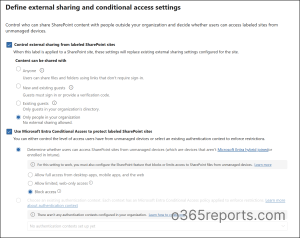 Apply Sensitivity Label to a SharePoint Online Site